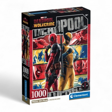 370504 CLEMENTONI PUZZLE 1000 el. DEADPOOL&WOLVERINE, MARVEL