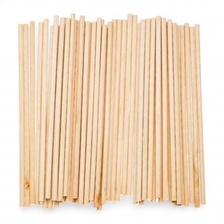 688361 PATYCZKI DREWNIANE OKRĄGŁE 11x0,3 cm 50 szt. BREWIS