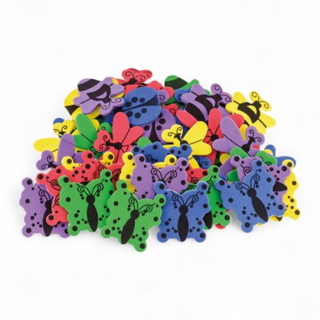 680310 NAKLEJKI Z PIANKI - MOTYLE 50 SZT. BREWIS