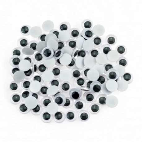 680389 RUCHOME OCZKA SAMOPRZYLEPNE 10 mm 100 szt. BREWIS