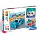 253128 CLEMENTONI PUZZLE 3X48 POJAZDY SŁUŻB SUPERCOLOR
