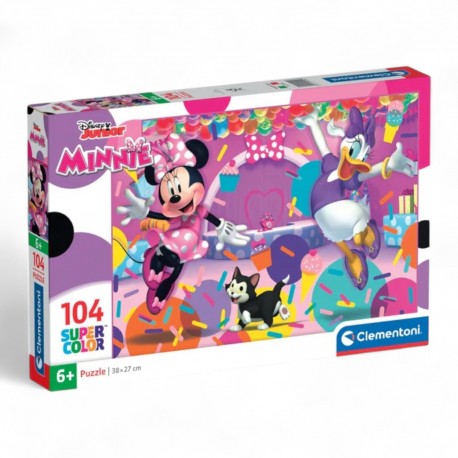 250547 CLEMENTONI PUZZLE 104 EL DISNEY, MYSZKA MINNIE SUPERCOLOR