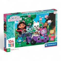 250349 CLEMENTONI PUZZLE 104 EL KOCI DOMEK GABI SUPERCOLOR