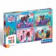 215331 CLEMENTONI PUZZLE 4w1 DISNEY, ARIEL SUPERCOLOR