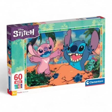 265961 CLEMENTONI PUZZLE 60 el. STITCH SUPERCOLOR