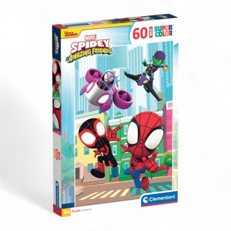 264766 CLEMENTONI PUZZLE 60 el. MAXI SPIDEY SUPERCOLOR