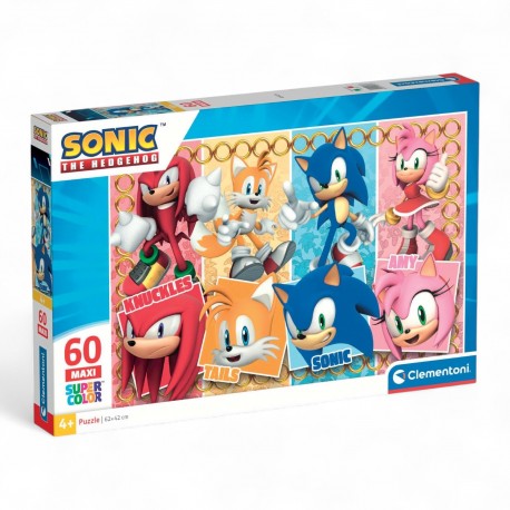 260737 CLEMENTONI PUZZLE 60 el. MAXI SONIC SUPERCOLOR