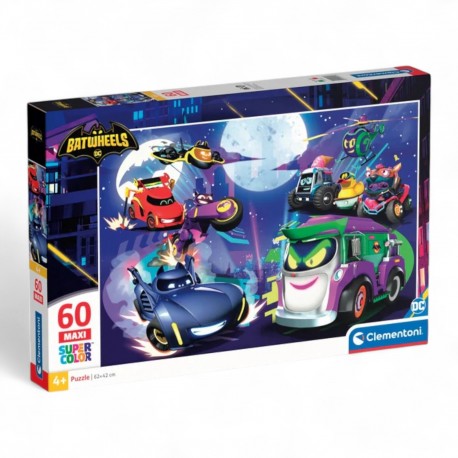 265978 CLEMENTONI PUZZLE 60 el. MAXI BATWHEELS SUPERCOLOR