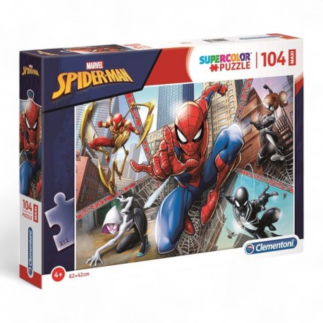 237340 CLEMENTONI PUZZLE 104 el. MAXI SPIDER-MAN SUPERCOLOR