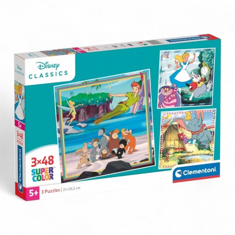 253029 CLEMENTONI PUZZLE 3X48 DISNEY CLASSIC SUPERCOLOR