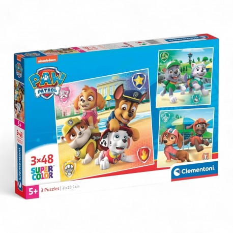 253012 CLEMENTONI PUZZLE 3X48 PSI PATROL SUPERCOLOR