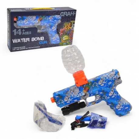 473507 PISTOLET NA KULKI KULKI ŻELOWE NIEBIESKI W CZASZKI PEGAZ