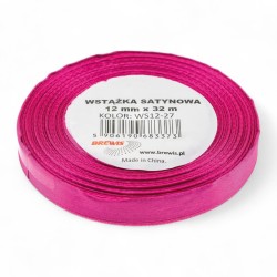 683373 WSTĄŻKA SATYNOWA FUKSJA 12x32 BREWIS