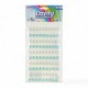 688545 DŻETY SAMOPRZYLEPNE - PERŁY BIAŁE/NIEBIESKIE 90 szt. 7 mm. BREWIS