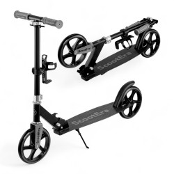 852849 HULAJNOGA MIEJSKA SKŁADANA LEKKA SZYBKA SCOOTERA - CZARNA ANEK