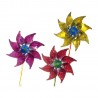 001574 WIATRAK HOLOGRAM GWIAZDKI 16 cm NORIMPEX