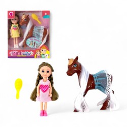 479859 MINI LALKA Z KONIKEM GAZELO