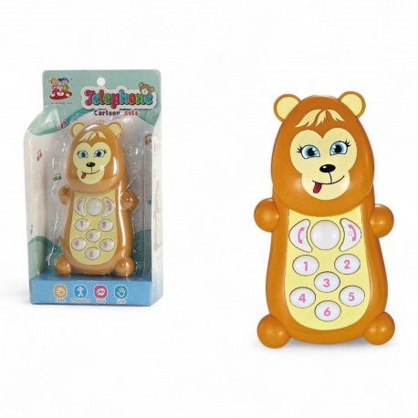 480046 TELEFON EDUKACUJNY NA BATERIE MIŚ Z DŹWIĘKIEM GAZELO