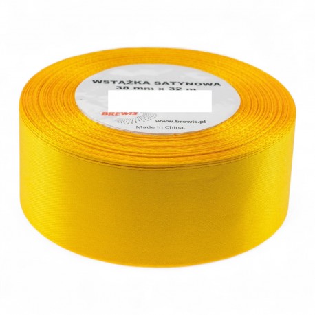 704103 WSTĄŻKA SATYNOWA ŻÓŁTY 50x32 BREWIS