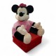 ROZKŁADANY FOTELIK PLUSZOWY PUFA MYSZKA MINNIE
