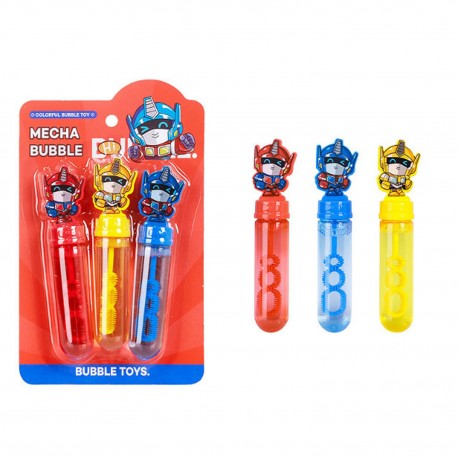 469624 BAŃKI MYDLANE MIECZ 3 sztuki ROBOTY 14 CM MIX BIGTOYS