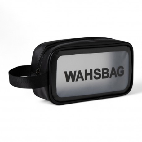 856554 KOSMETYCZKA PCV WASHBAG CZARNA 7&7