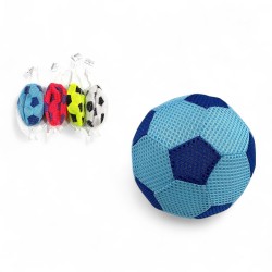 482521 PIŁKA GUMOWA Z SIATKĄ PIŁKA NOŻNA MIX 15 CM