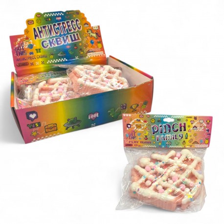 875170 SQUISHY GNIOTEK MOCHI ANTYSTRESOWY PACHNĄCY GOFER 4 KOLORY