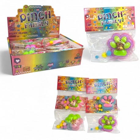 878454 SQUISHY GNIOTEK MOCHI ANTYSTRESOWY ŁAPKA 4 KOLORY