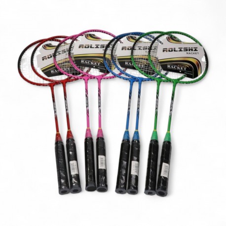 121950 ZESTAW DO BADMINTONA 2 RAKIETKI POKROWIEC 4 KOLORY SCHEMAT