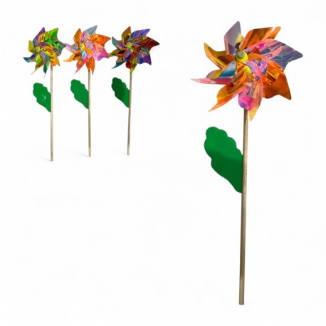 482590 WIATRAK NA PATYKU KOLOROWY GAZELO