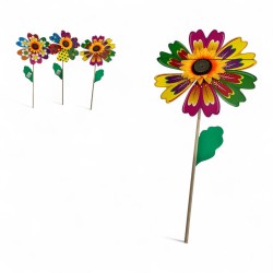 482590 WIATRAK NA PATYKU KOLOROWY SŁONECZNIK GAZELO