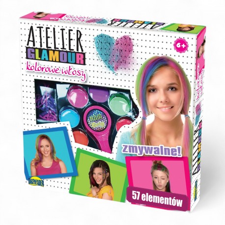 030010 ATELIER GLAMOUR KOLOROWE WŁOSY ZMYWALNE DROMADER