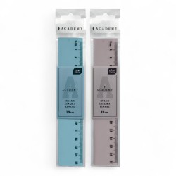 362131 LINIJKA PLASTIKOWA 15 cm ACADEMY INTERDRUK