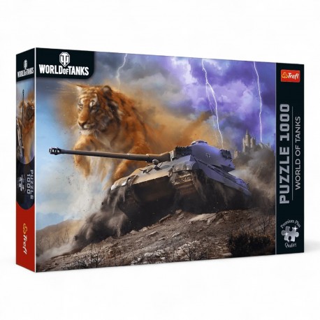 12089 TREFL PUZZLE 1000 el. TYGRYS II, WORLD OF TANKS, PREMIUM PLUS QUALITY