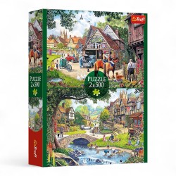 37494 TREFL PUZZLE 2x500 el. SIELANKOWE ŻYCIE