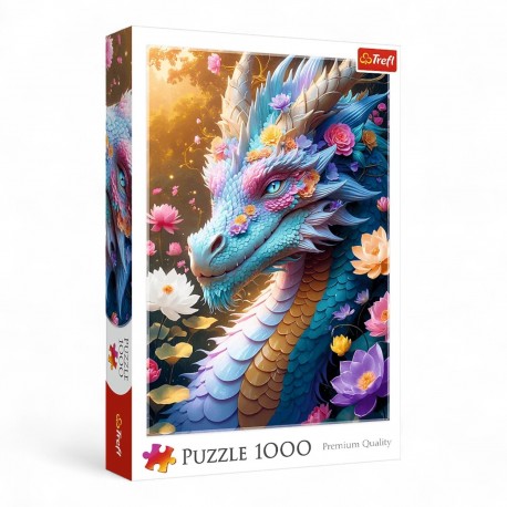 10953 TREFL PUZZLE 1000 el. KOLOROWY SMOK