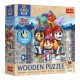 20277 TREFL PUZZLE 50 EL. PSI PATROL, PRZYGODY Z PSIM PATROLEM - DREWNIANE