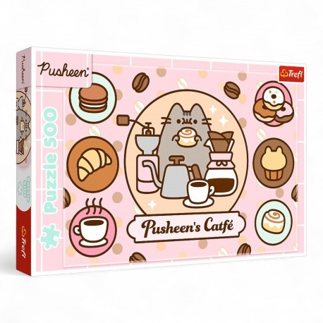 37528 TREFL PUZZLE 500 EL. PUSHEEN W KAWIARNII