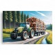 16493 TREFL PUZZLE 100 el CIĄGNIK LEŚNY