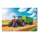 16494 TREFL PUZZLE 100 el MASZYNY ROLNICZE - TRAKTOR Z PRZYCZEPĄ