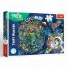 16496 TREFL PUZZLE 100 el RODZINA TREFLIKÓW, TREFLIKI W KOSMOSIE
