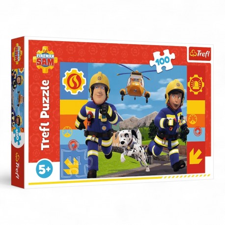 16518 TREFL PUZZLE 100 el ZAWSZE POMOCNY STRAŻAK SAM