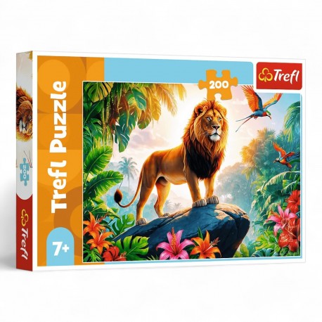 13329 TREFL PUZZLE 200 el. KRÓL DŹUNGLI