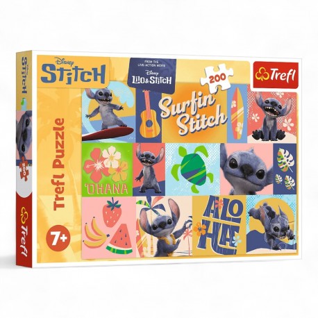 13331 TREFL PUZZLE 200 el. LILO&STITCH, HAWAJSKIE PRZYGODY