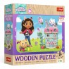 20268 TREFL PUZZLE 24 EL. KOCI DOMEK GABI, WESOŁA GABBY I PRZYJACIELE - DREWNIANE