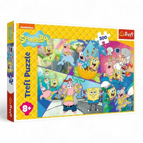 23038 TREFL PUZZLE 300 EL. SPONGEBOB W BIKINI DOLNYM