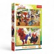 34432 TREFL PUZZLE 2X24 EL. MARVEL, SPIDEY I DINOZAURY