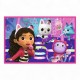 34433 TREFL PUZZLE 2X24 EL. KOCI DOMEK GABI, ZABAWY GABBY