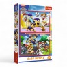 34434 TREFL PUZZLE 2X24 EL. PSI PATROL, PSI DZIEŃ ZABAW